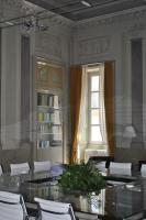 Ateneo Bergamo:Ufficio Rettorato; Pulitura ,pitturazione recupero e  rifacimento pareti,rilievi in gesso e finto marmo.Fine lavori 
